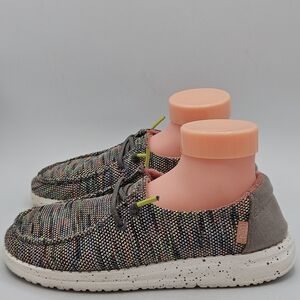 Hey Dude Wendy Peacock Pink Shoes Size 2